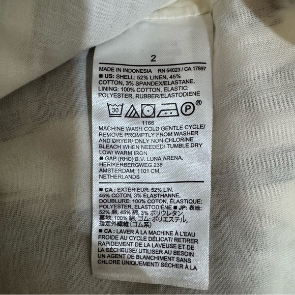 NWT Banana Republic Linen Blend Cropped Bustier Corset Shirred Back Women's 2 - Picture 7 of 12